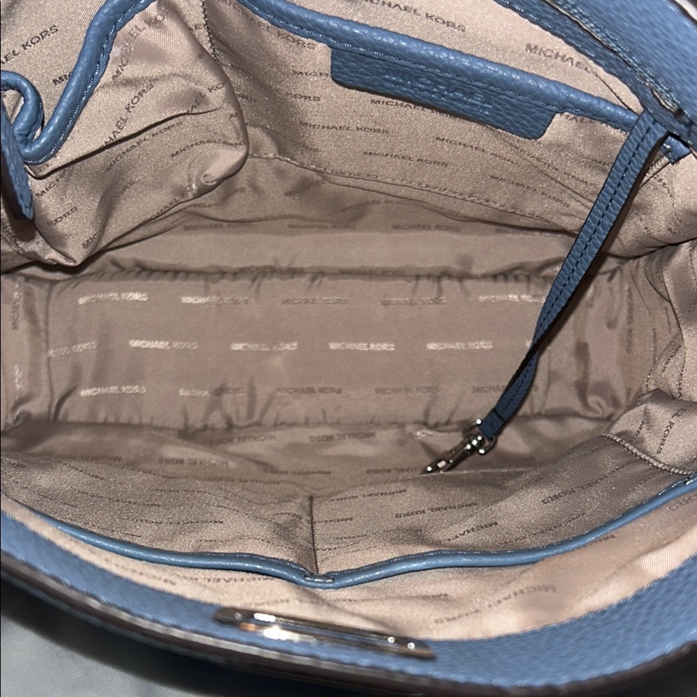 Michael Kors Light Blue Leather Tote - Picture 5 of 5